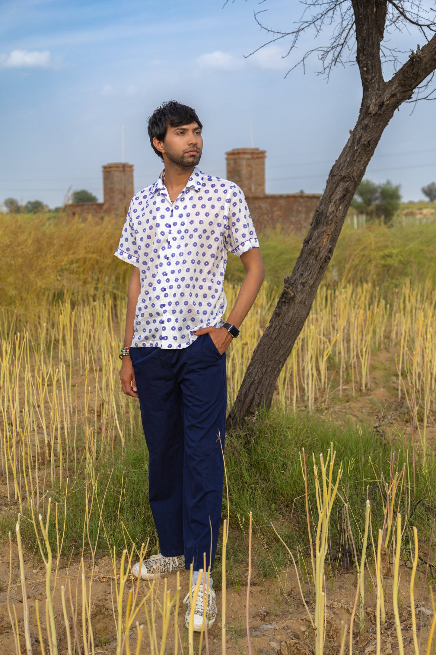 Purpler Flower Mens Shirt