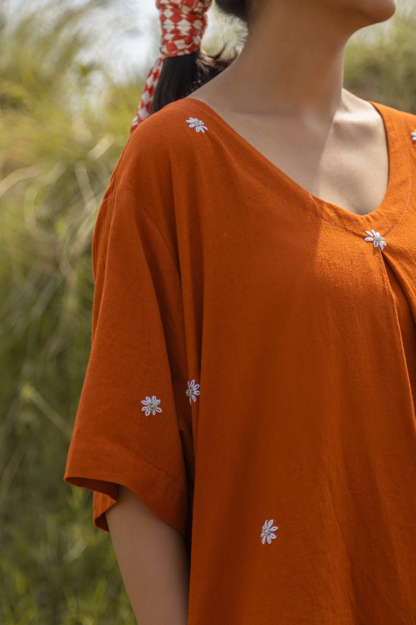 Rust Terra Midi Dress
