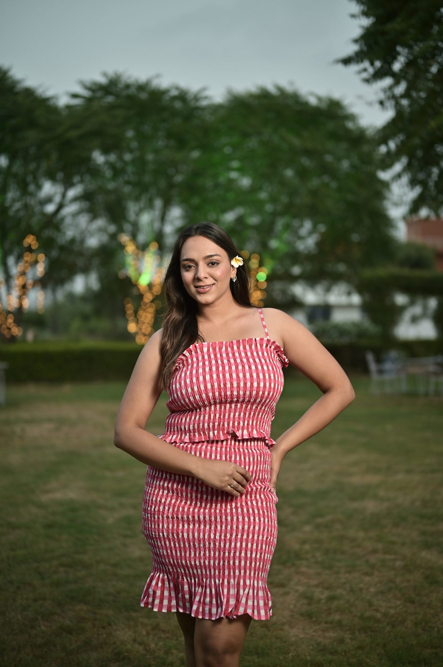 Senorita Pink Gingham Co Ord Set