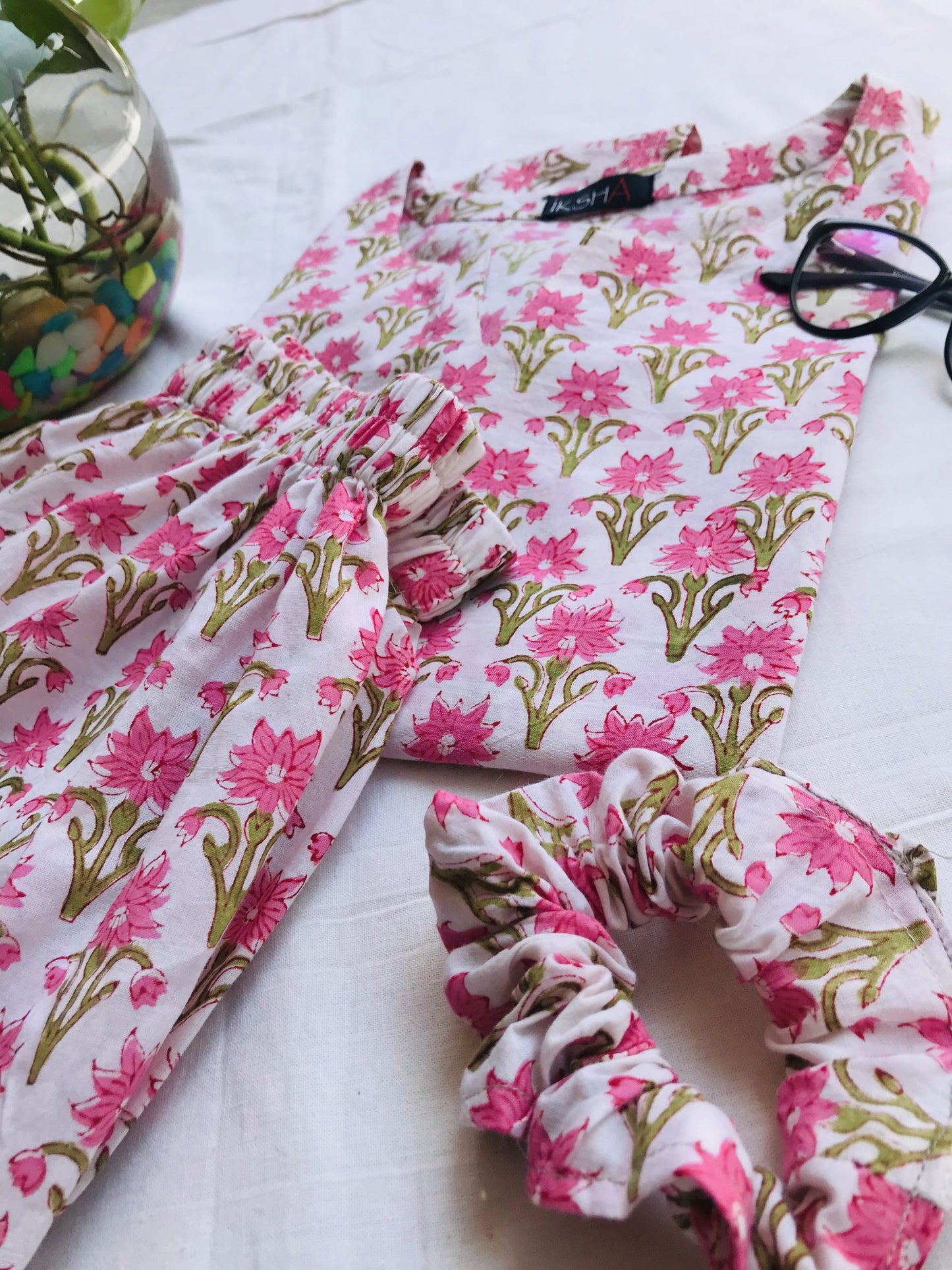 Pink Floral Day Wear