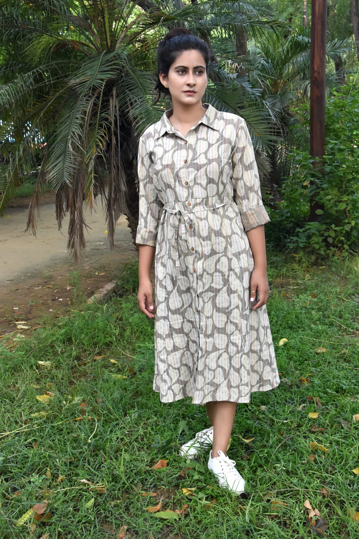 Grey Urvi Shirt Dress