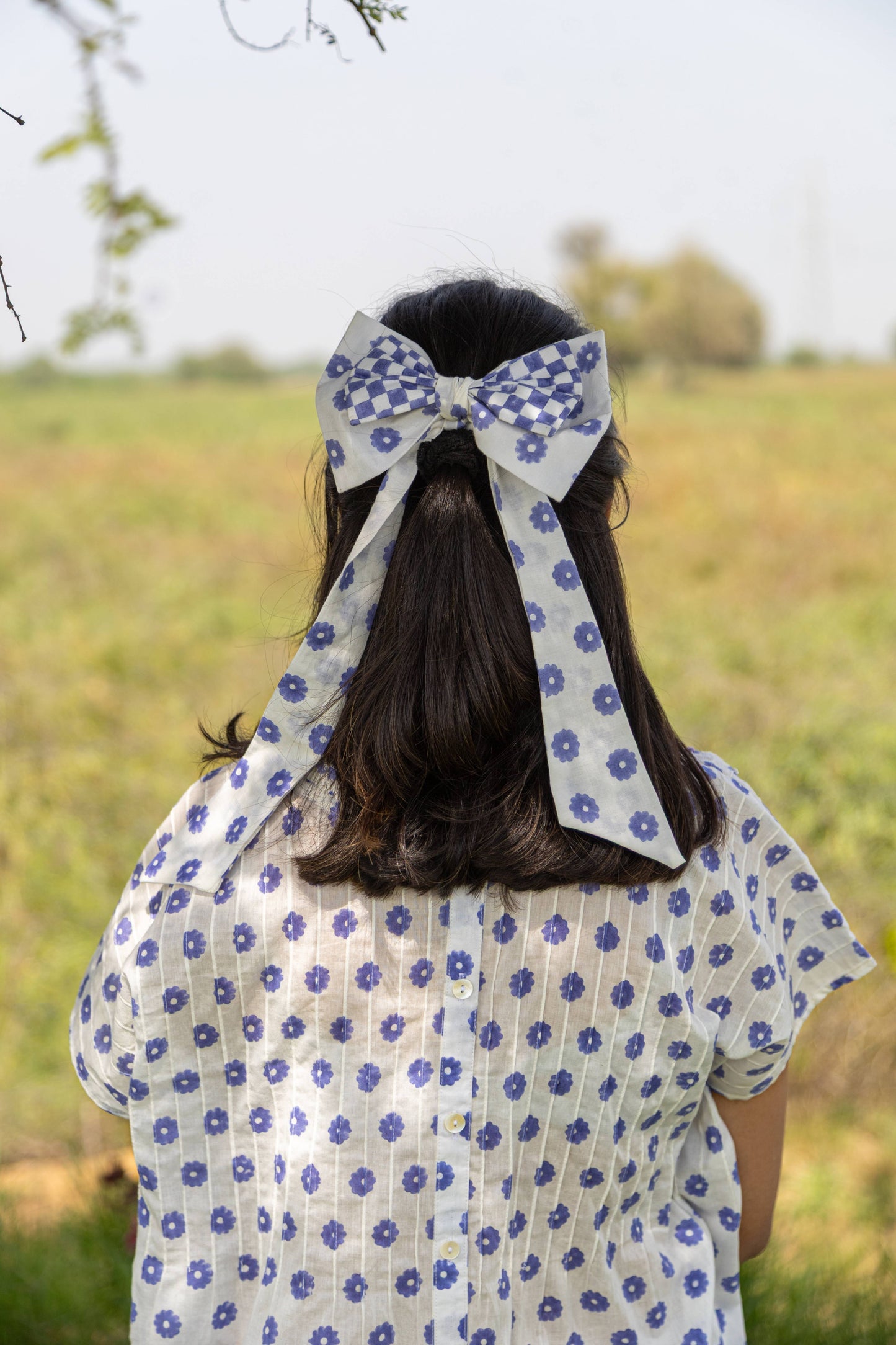White Lavender Bloom Top