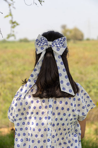 White Lavender Bloom Top