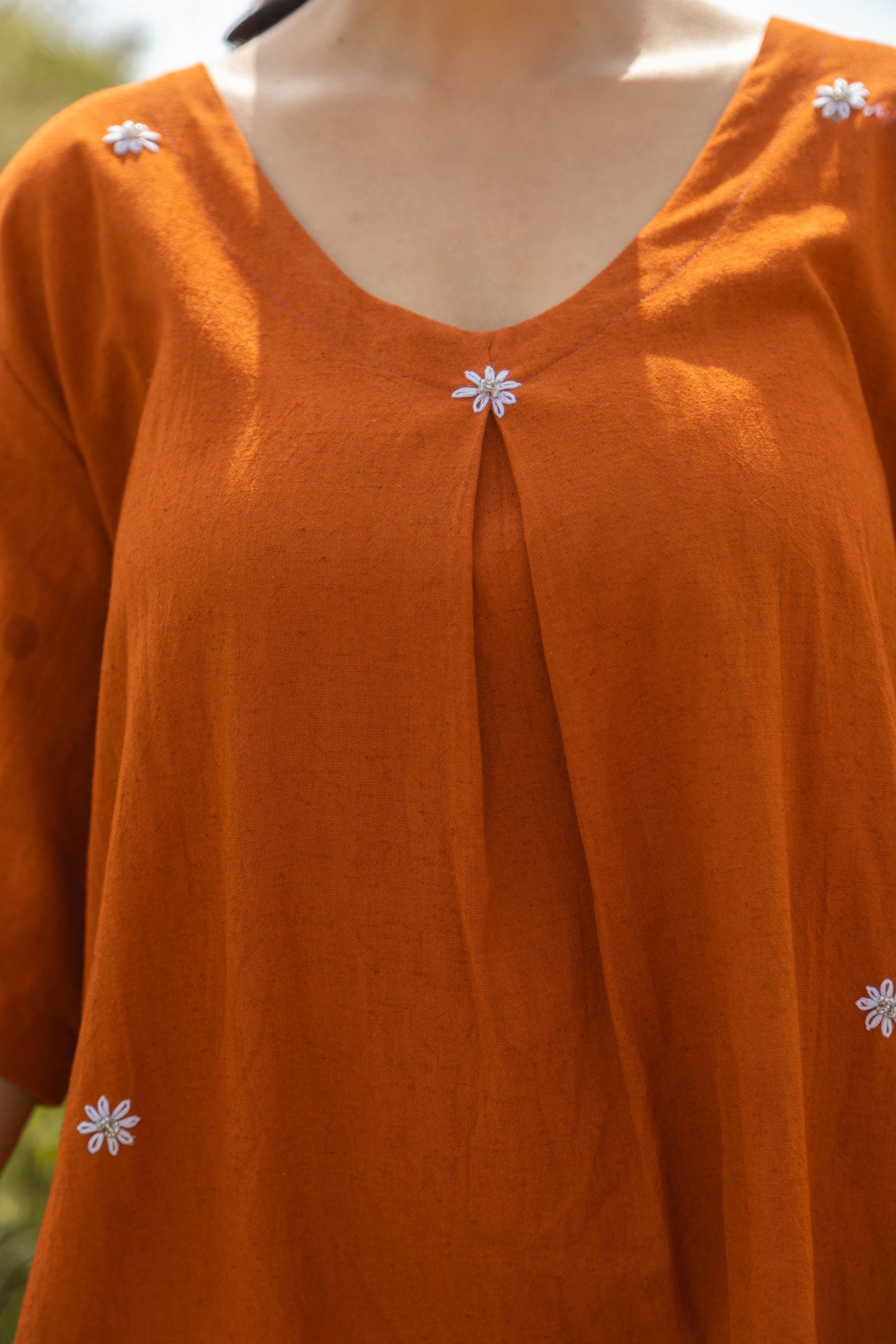 Rust Terra Midi Dress