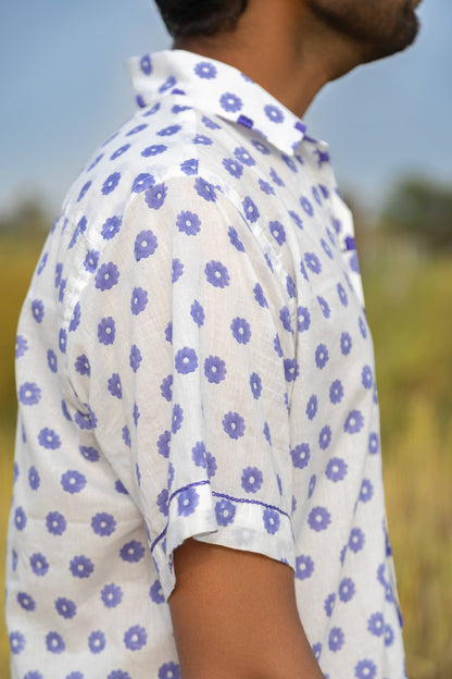 Purpler Flower Mens Shirt