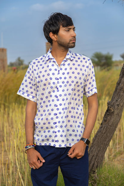 Purpler Flower Mens Shirt