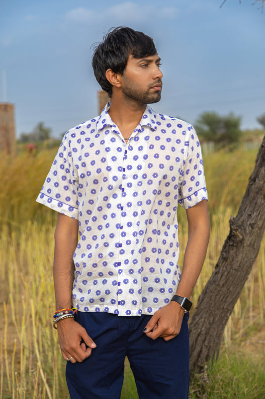 Purpler Flower Mens Shirt