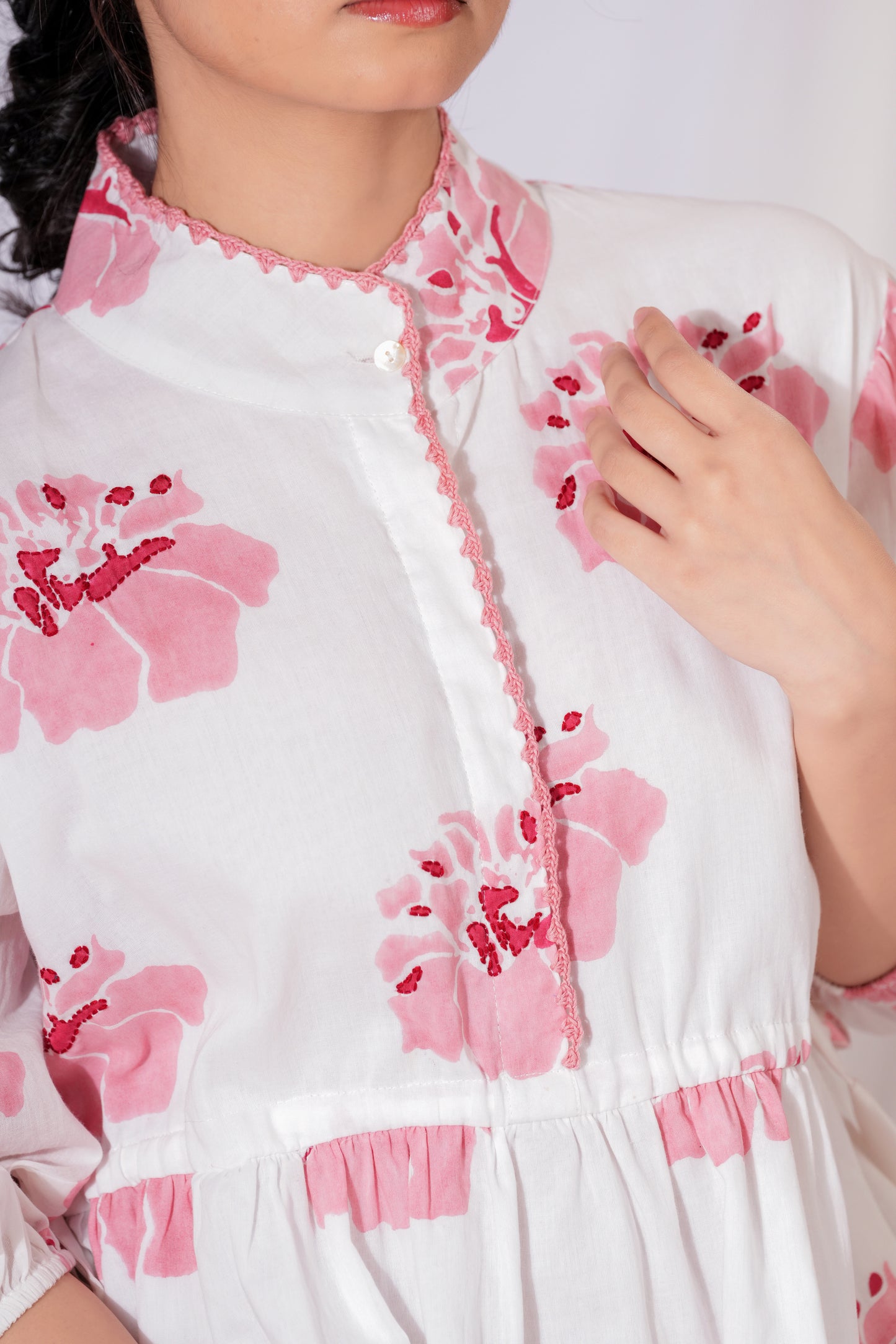 MANDARIAN COLLAR DRESS
