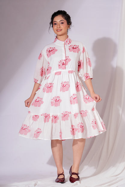 MANDARIAN COLLAR DRESS