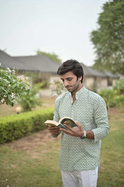 Green Men’s Kurta