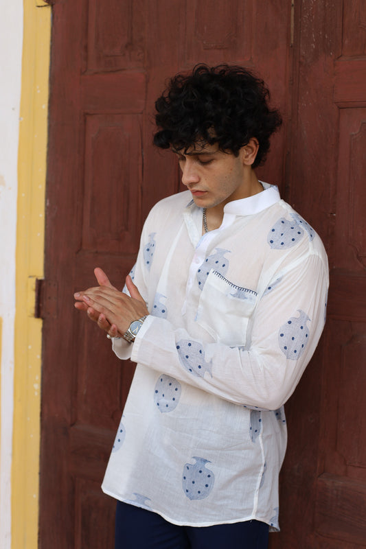 VIRAJ POMOGRANATE KURTA