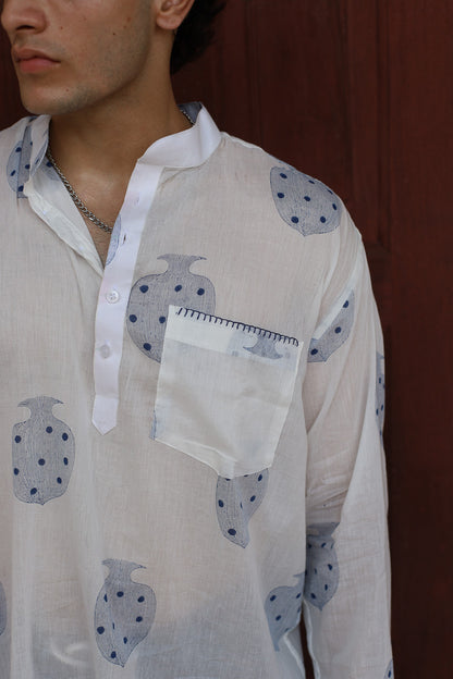 VIRAJ POMOGRANATE KURTA