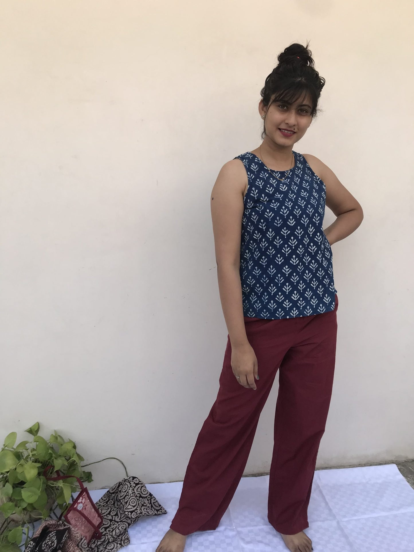 Indigo Surmai Top