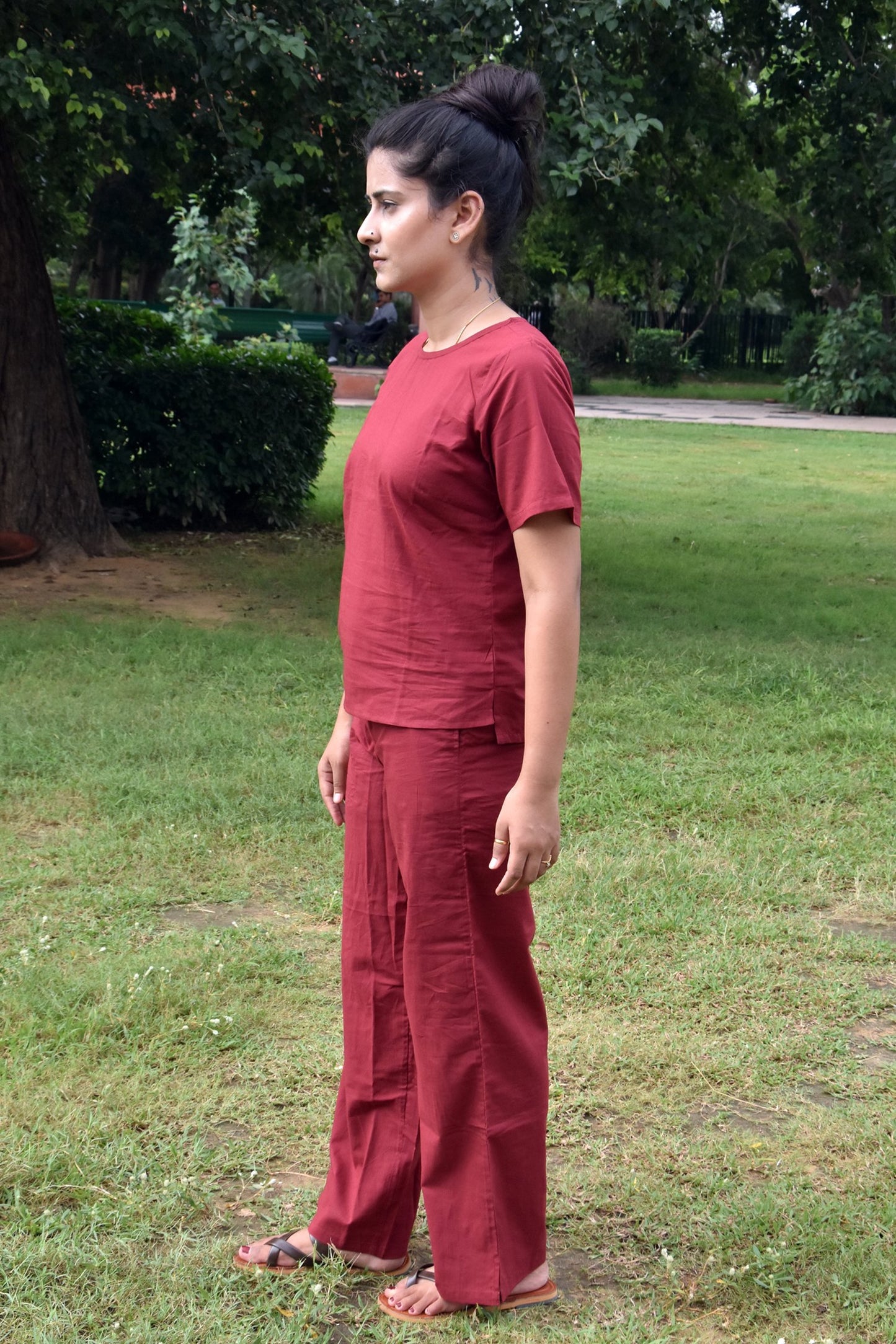 Red Solid Co-Ord Set